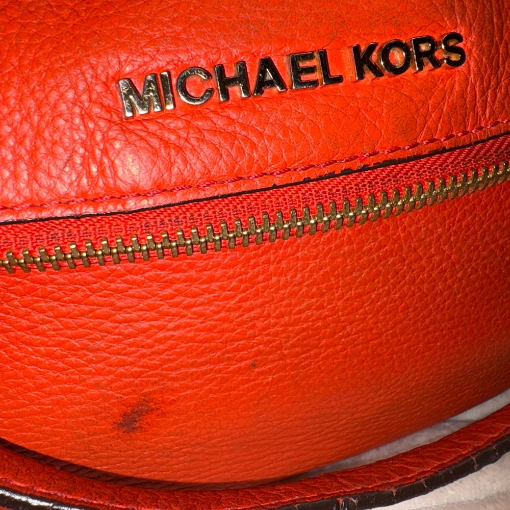Michael Kors Bold Orange Shoulder Bag - image 5